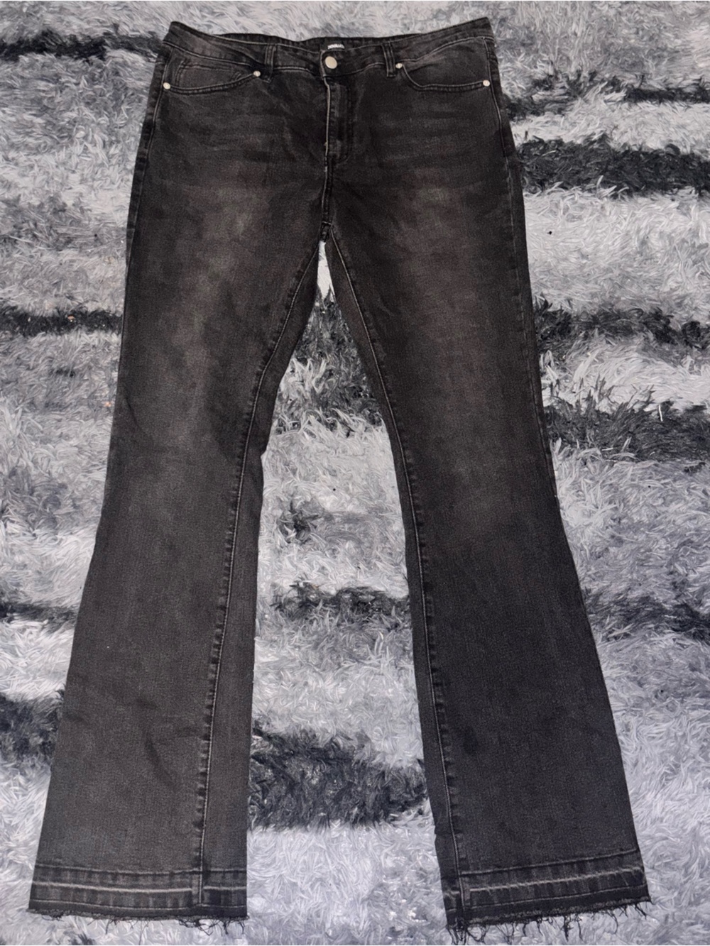 Women's Black Straight-Leg Jeans